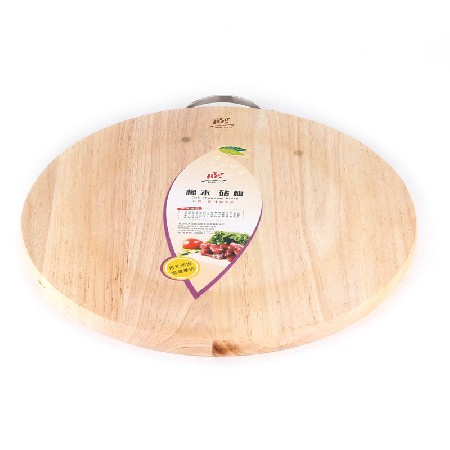 38cm oak round chopping board